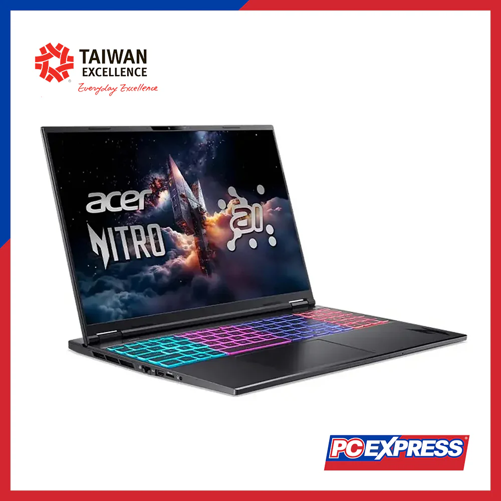 ACER Nitro 16 Slim (AN16S-61-R24N) GeForce RTX™ 5060 AMD Ryzen™ Ai 7 Laptop (Obsidian Black) - Image 2