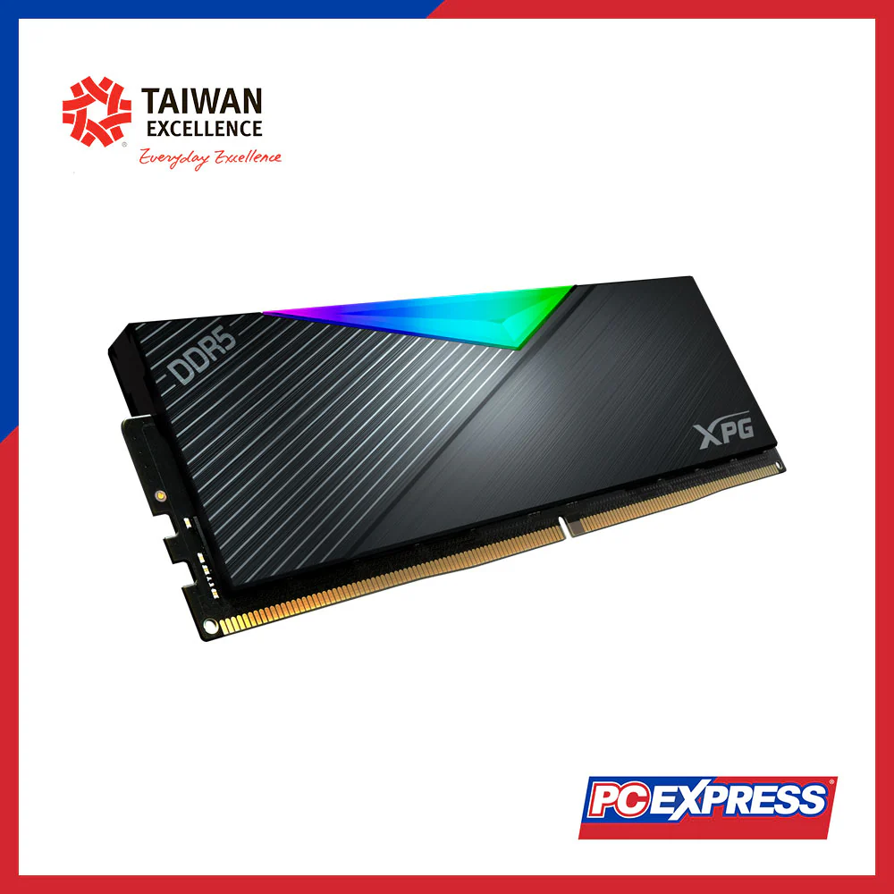 ADATA 32GB (2x 16GB) DDR5 5200MHz (AX5U5200C3816G-DCLARBK) XPG LANCER RGB Desktop Memory - Image 3