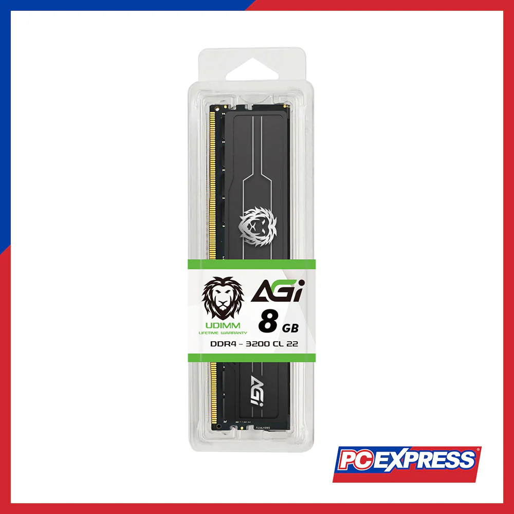 AGI Gear 8GB DDR4 3200MHz CL22 UDIMM Desktop Memory