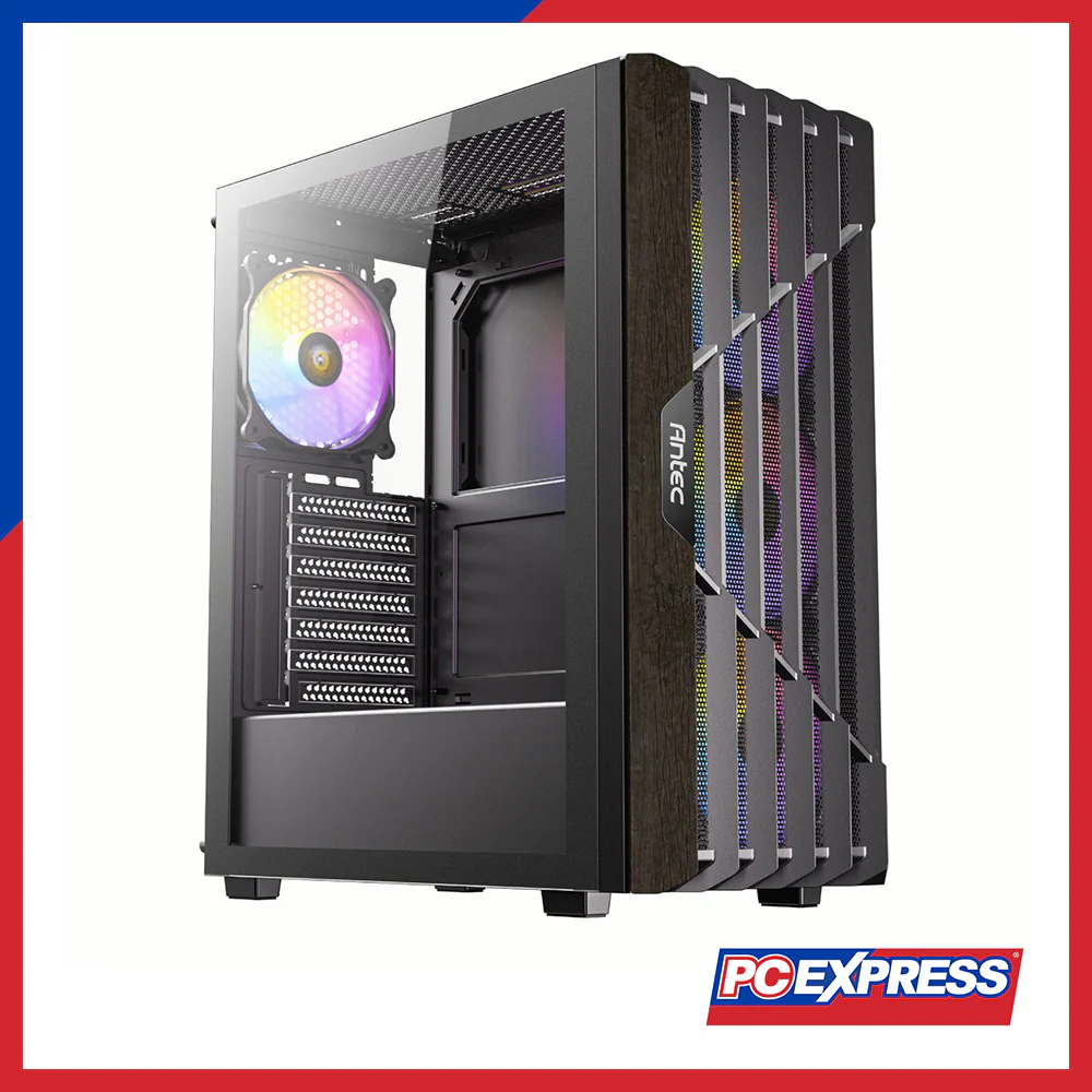 ANTEC AX63 WOOD ARGB Tempered Glass - Black