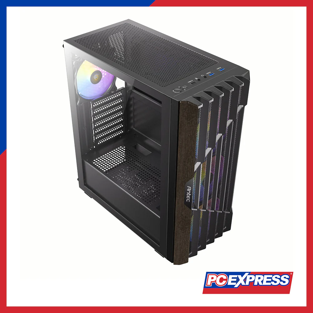 ANTEC AX63 WOOD ARGB Tempered Glass - Black - Image 4