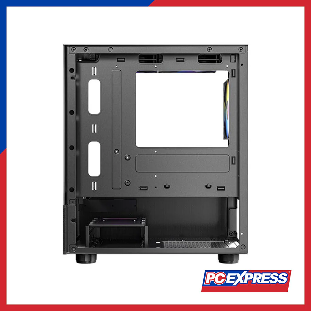 ANTEC CX200M RGB ELITE DUAL CHAMBER Mini-Tower Gaming Case (Black) - Image 10