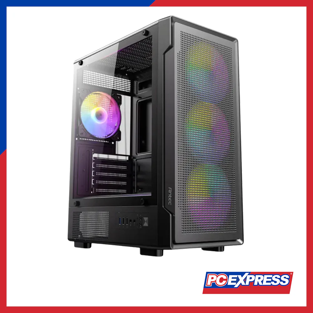 ANTEC VX300M Tempered Glass mATX Mini Tower Gaming Chassis - Image 2