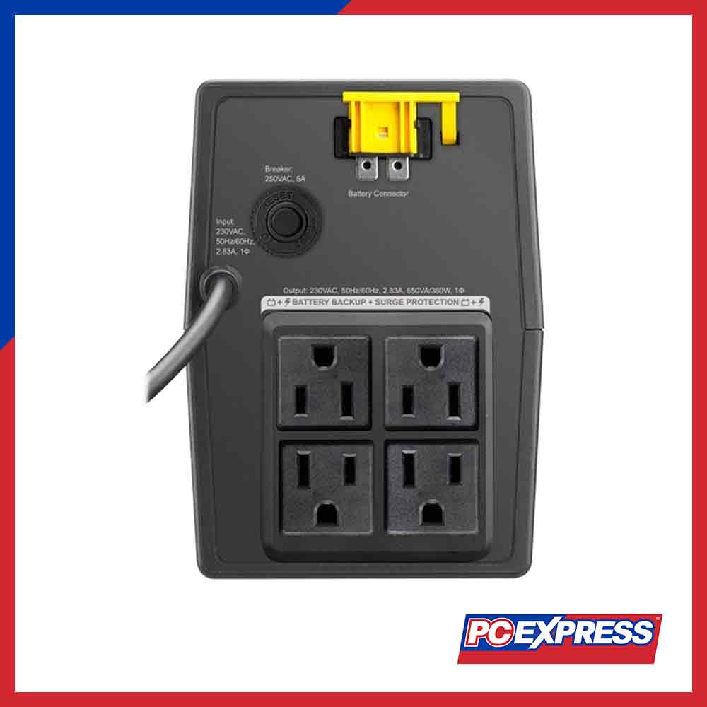APC EASY UPS BVX 650VA, AVR, 230V (BVX650I-PH) - Image 2