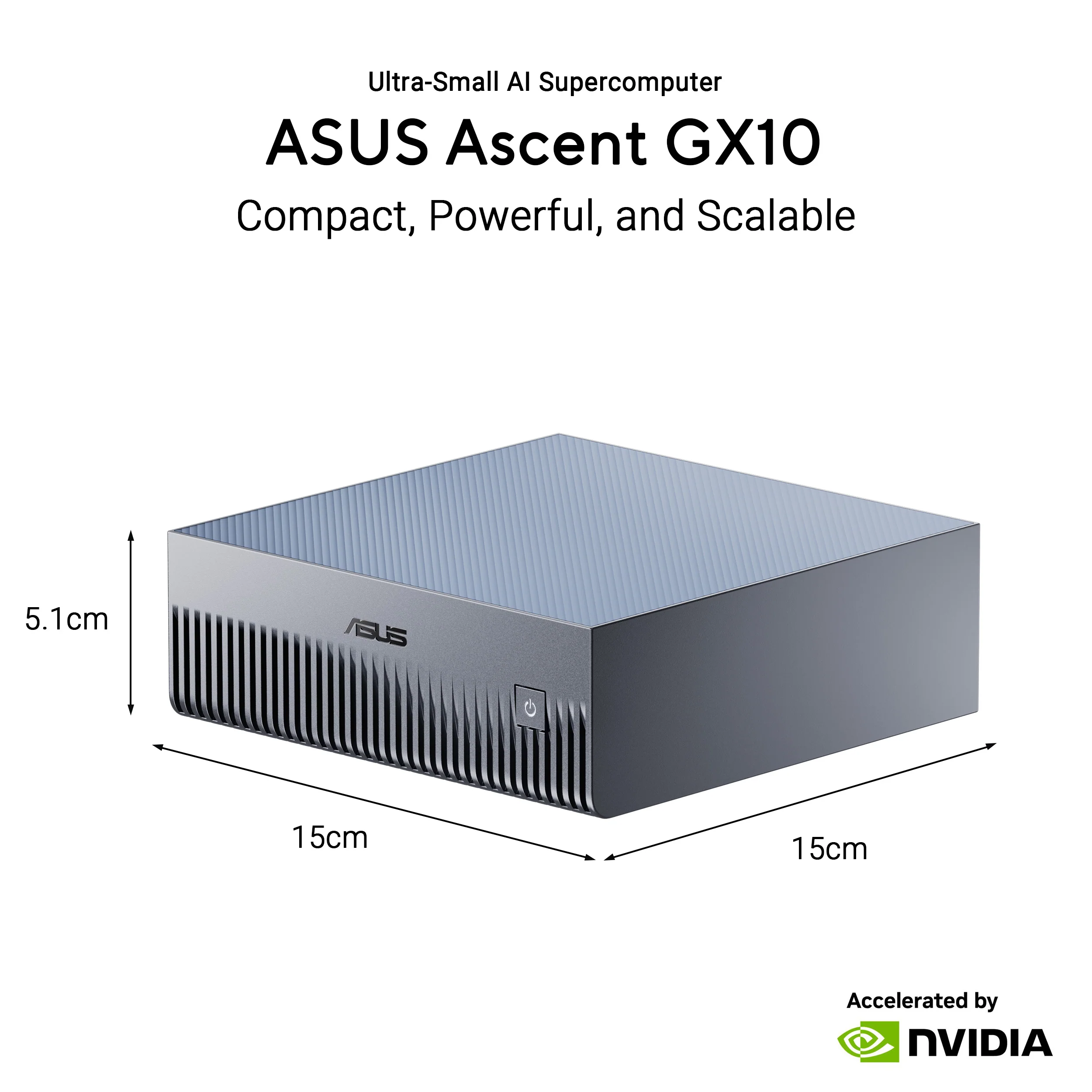 ASUS Ascent GX10 (2TB) Compact Desktop AI Supercomputer