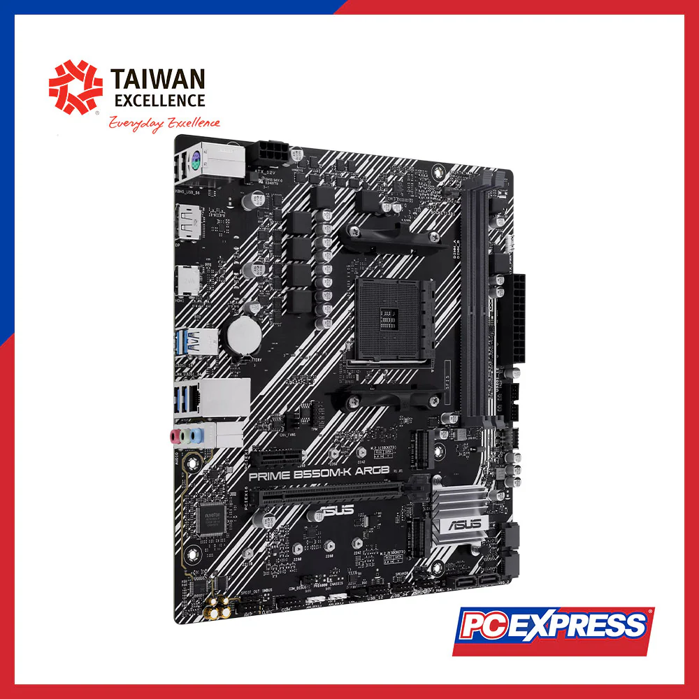 ASUS PRIME B550M-K ARGB Micro-ATX Motherboard - Image 2