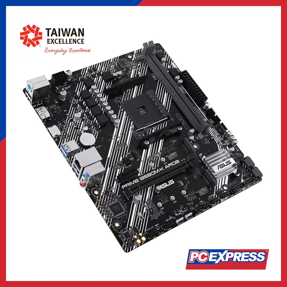 ASUS PRIME B550M-K ARGB Micro-ATX Motherboard - Image 4