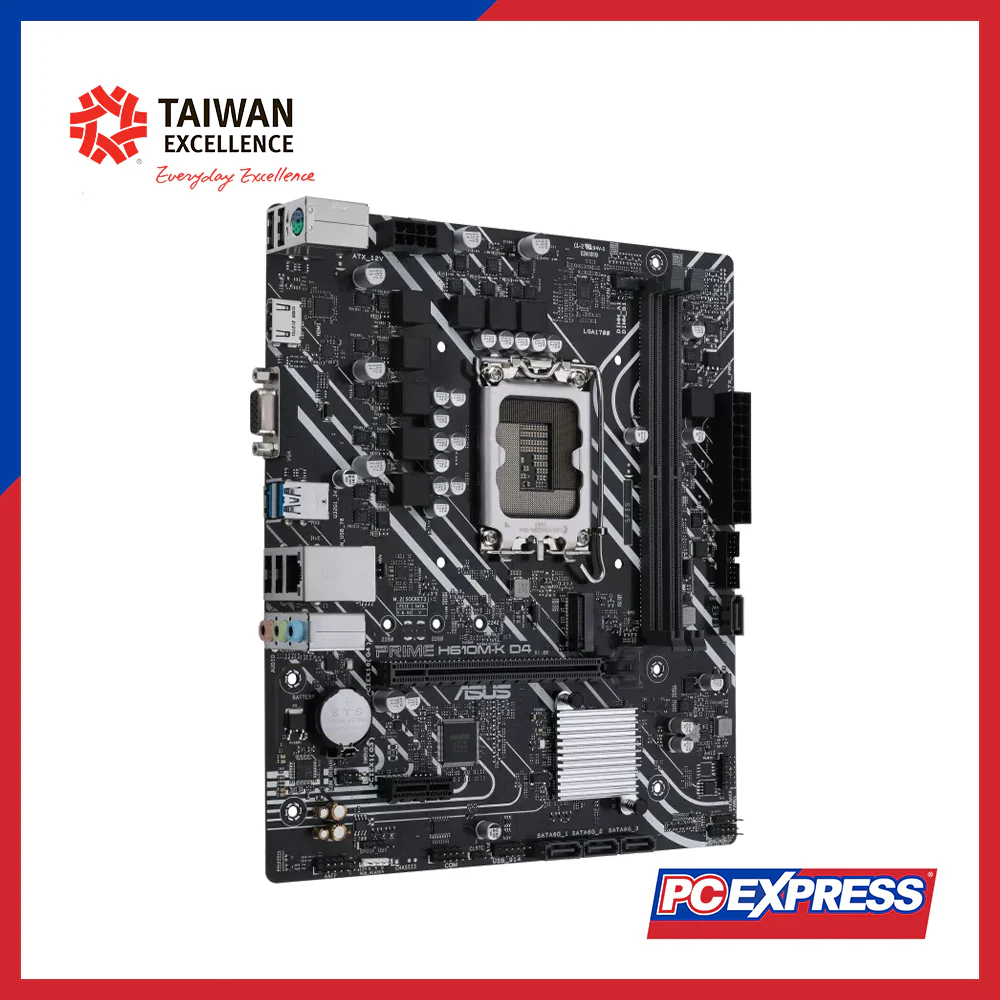 ASUS PRIME H610M-K D4/CSM micro-ATX Motherboard - Image 2