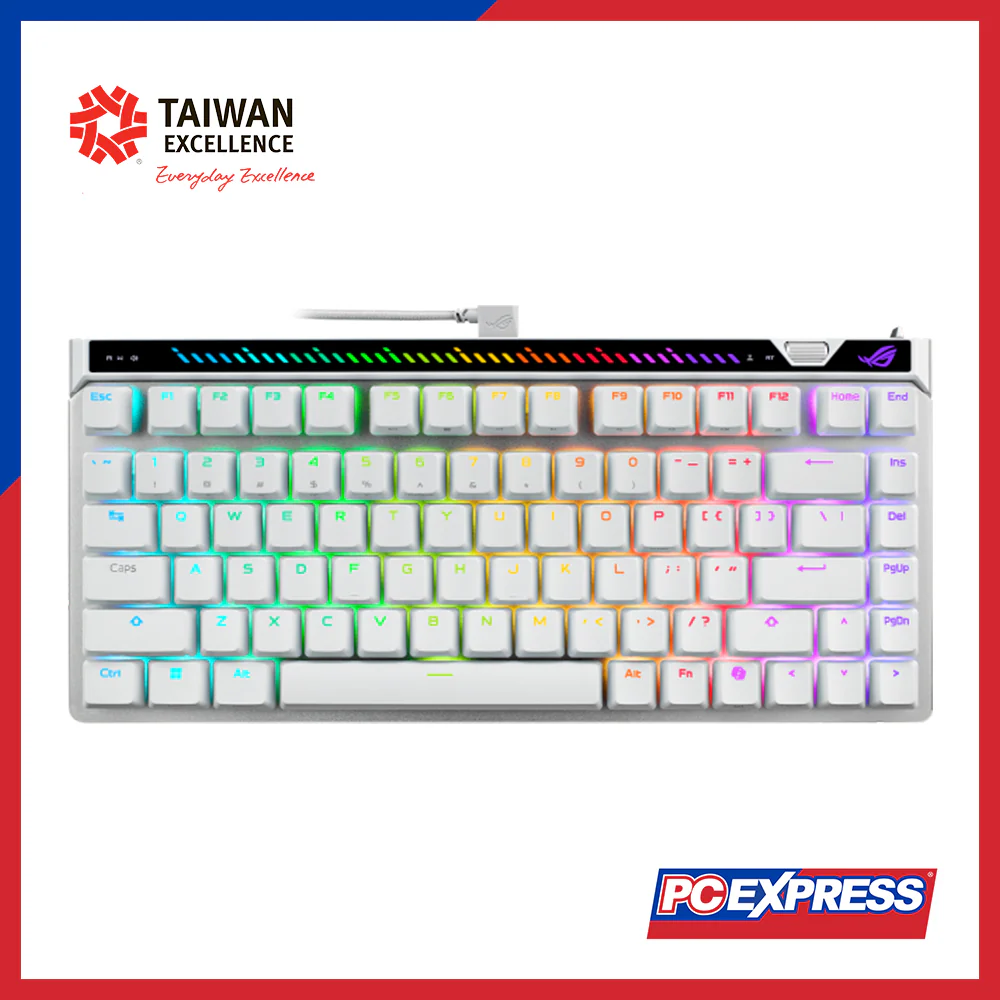 ASUS ROG Falchion Ace 75 HE Magnetic Switch Gaming Keyboard - White