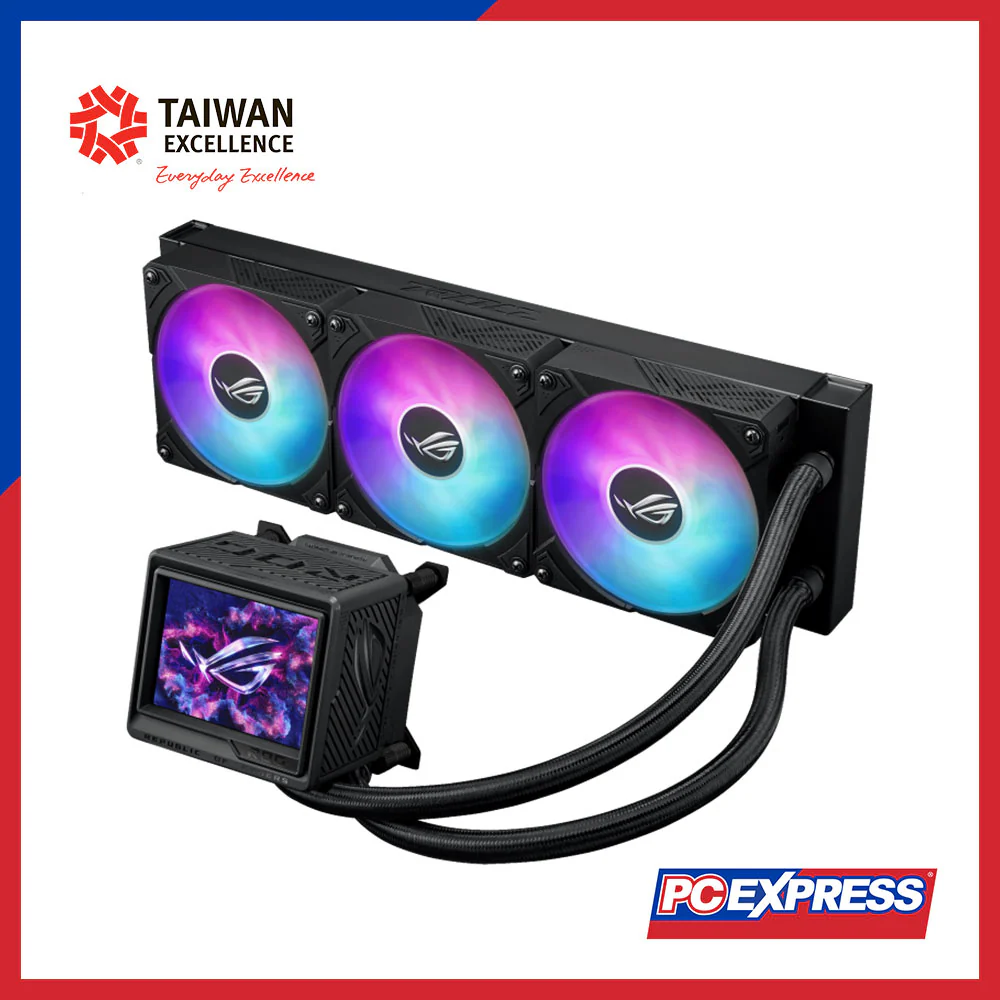 ASUS ROG RYUJIN III ARGB Extreme CPU Liquid Cooler Fan (Black) - Image 3