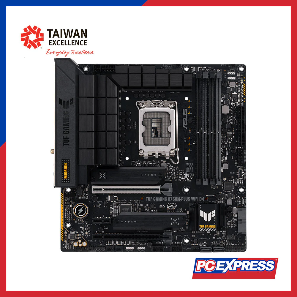ASUS TUF B760M-PLUS GAMING WIFI D4 mATX Motherboard
