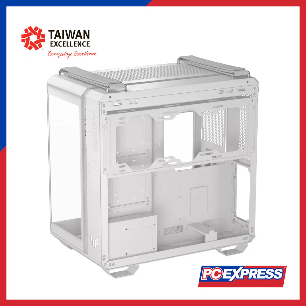 ASUS TUF Gaming GT502 Horizon Mid Tower PC Case - White - Image 5