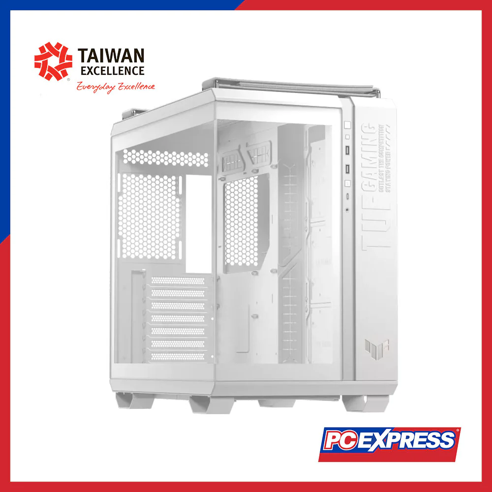 ASUS TUF Gaming GT502 Horizon Mid Tower PC Case - White - Image 7