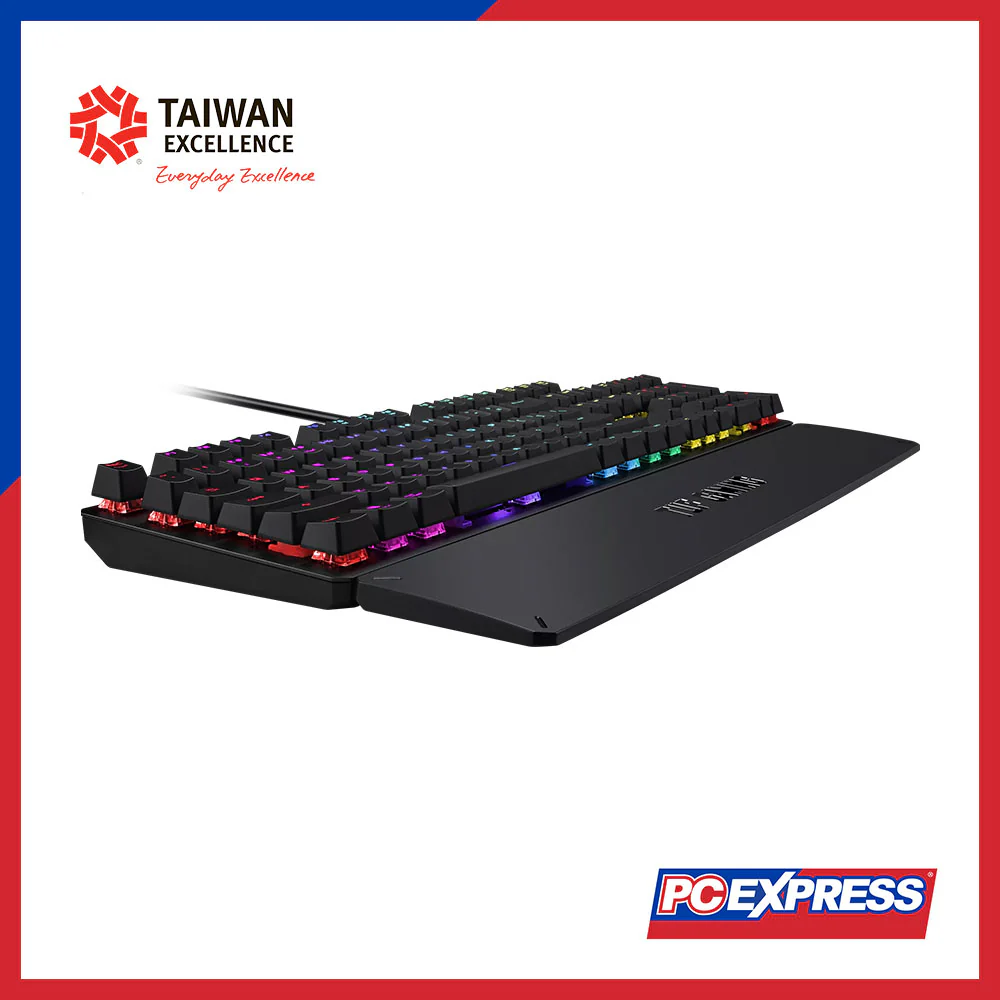 ASUS TUF Gaming K3 (Blue Switch) RGB Mechanical Gaming Keyboard (Gun Metal) - Image 4