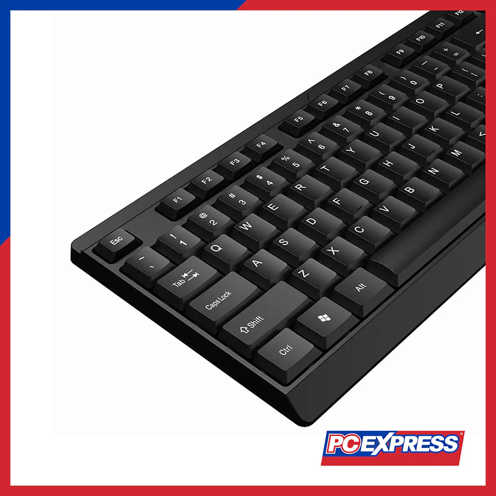 AULA AK205 USB Full-Sized Wired Keyboard - Black - Image 2