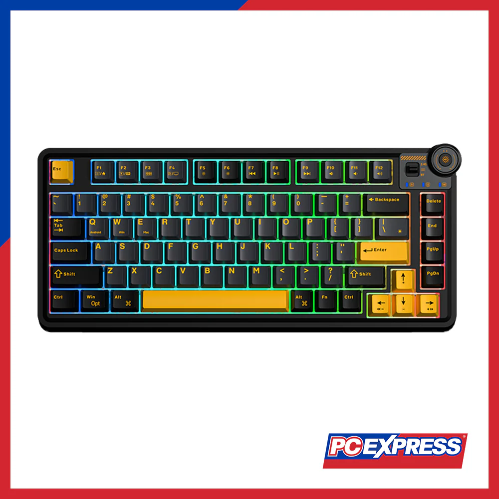 AULA AU75 BLACK GASKET 3IN1 Mechanical Gaming Wireless Keyboard