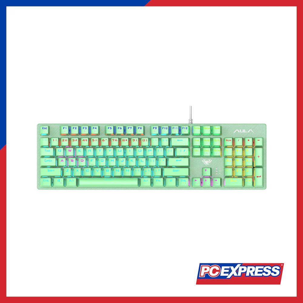 AULA S2022 Mechanical Gaming Keyboard - Green