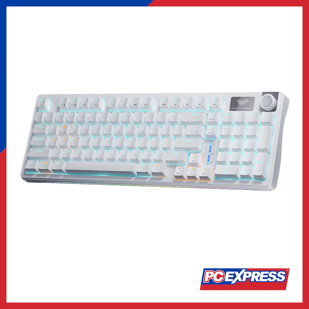 AULA S98 RGB Mechanical Gaming Keyboard - White - Blue Switch - Image 2