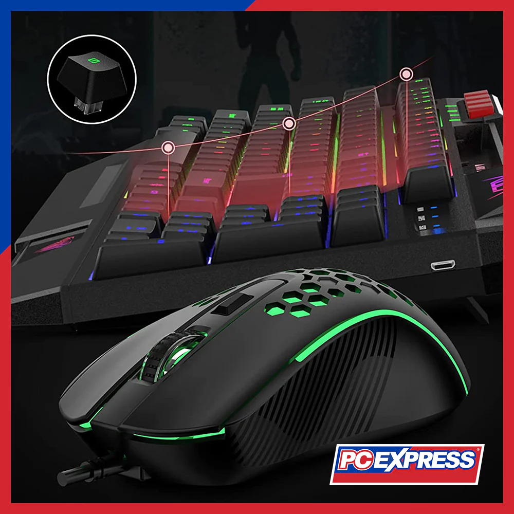 AULA Wind T650 4IN1 Wired (Keyboard + Mouse + Headset + Mouse Pad Set) Combo - Black - Image 5