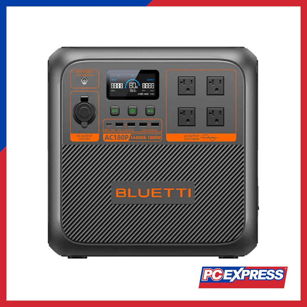 BLUETTI AC180P Solar Portable Power Station | 1,800W - Image 5