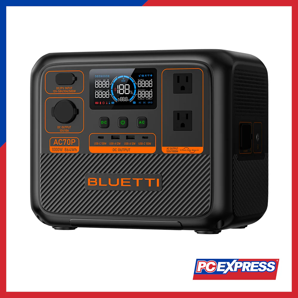 BLUETTI AC70P Portable Power Station | 1000W - Image 4