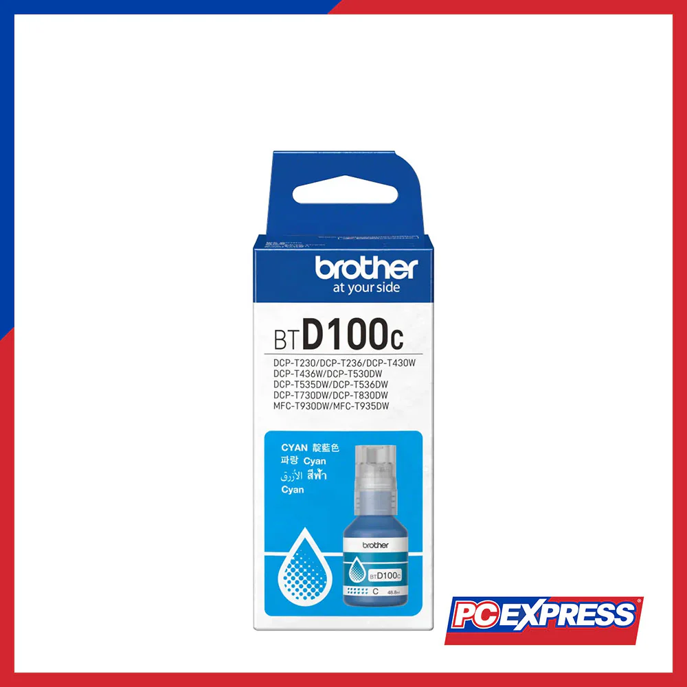 BROTHER BTD100C Ink Bottle (Cyan)