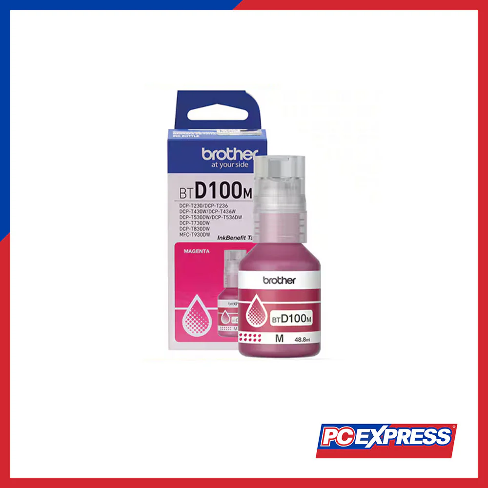 BROTHER BTD100M Ink Bottle (Magenta)