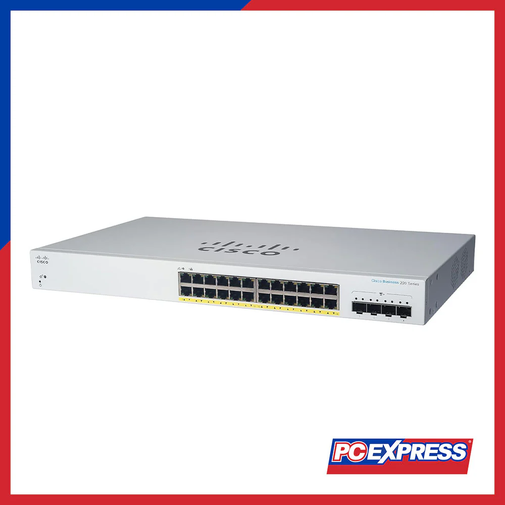 CISCO Business CBS220 (CBS220-24T-4X-EU) 24-port GE Smart Switch