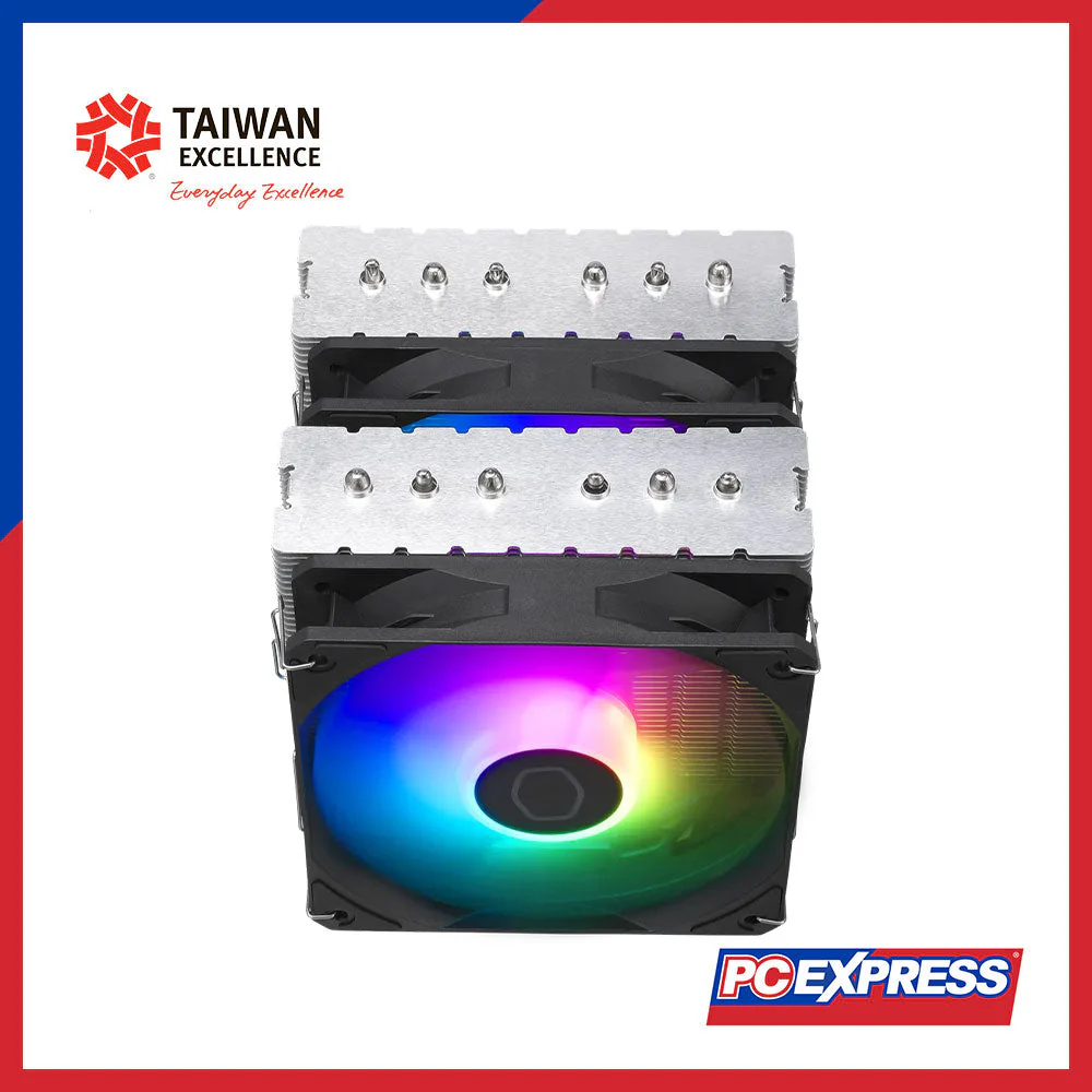 COOLER MASTER Hyper 620S Spectrum ARGB CPU Air Cooler Fan - Image 3