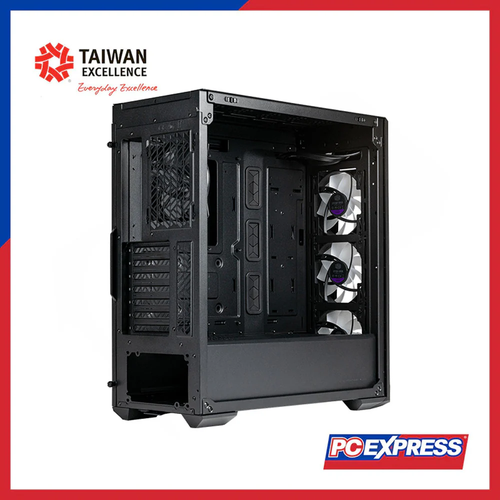 COOLER MASTER MASTERBOX MB520 Mesh Black (MB520-KGNN-S00) Tempered Glass Mid Tower ATX Chassis - Image 3