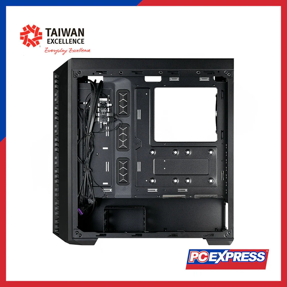COOLER MASTER MASTERBOX MB520 Mesh Black (MB520-KGNN-S00) Tempered Glass Mid Tower ATX Chassis - Image 4