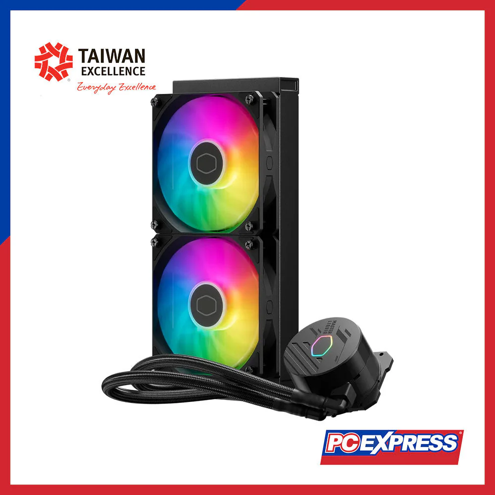 COOLER MASTER MasterLiquid 240L Core ARGB CPU Cooler Fan - Image 2