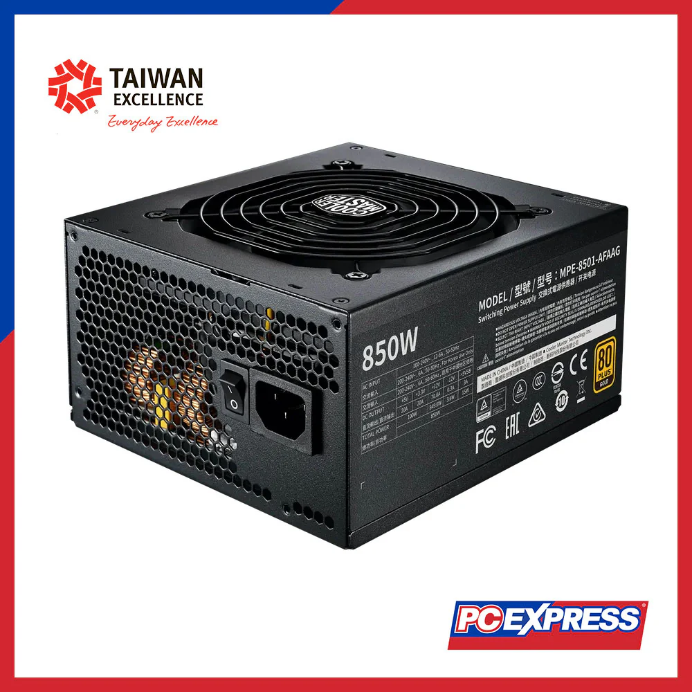 COOLER MASTER MWE V2 850W 80+ GOLD ATX 3.1 Fully Modular Power Supply - Image 7