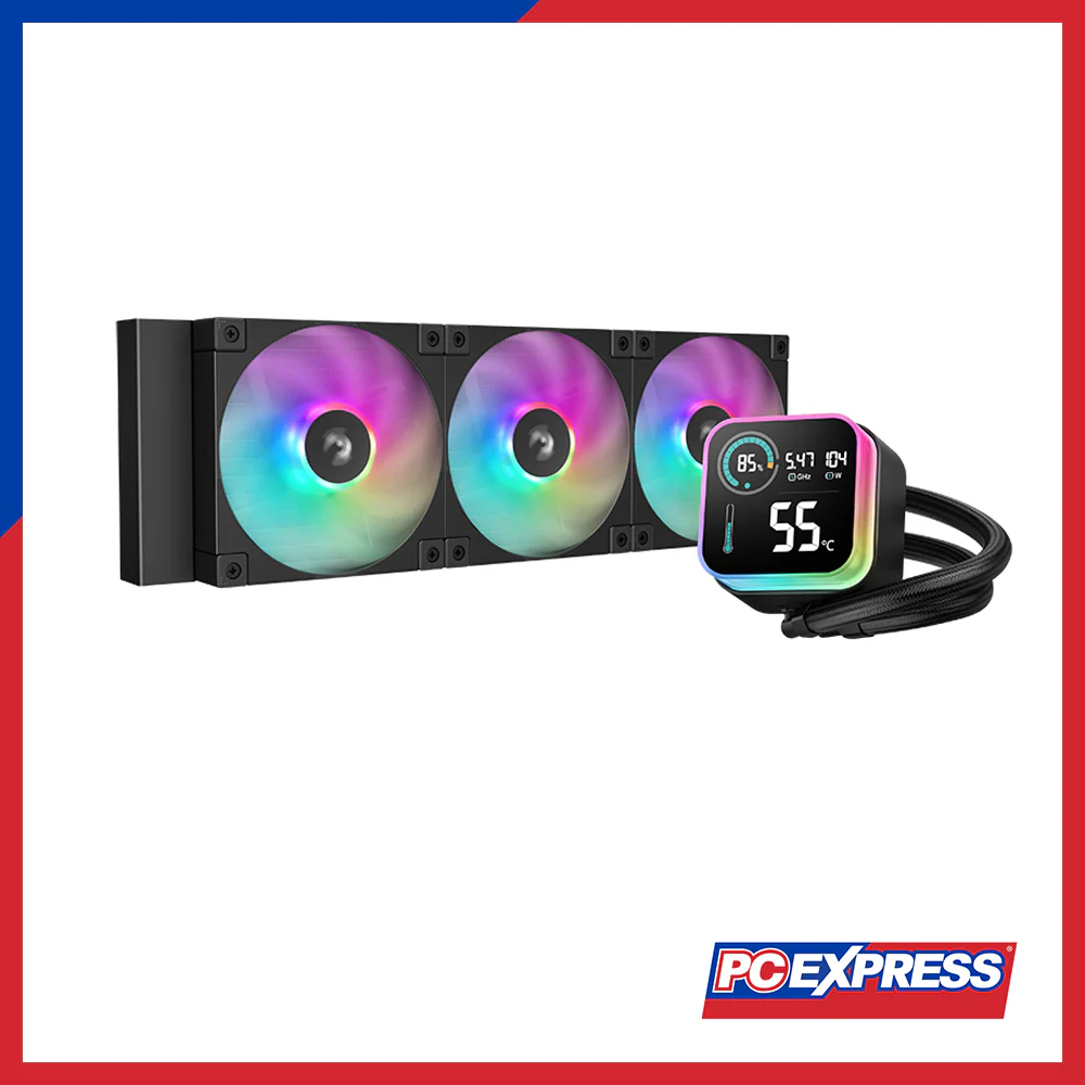 DEEPCOOL LQ360 ARGB W/ LCD SCREEN All-In-One CPU Cooler Fan - Black