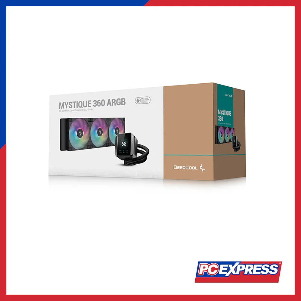 DEEPCOOL MYSTIQUE 360 ARGB W/ LCD SCREEN CPU Cooler Fan - Black - Image 6