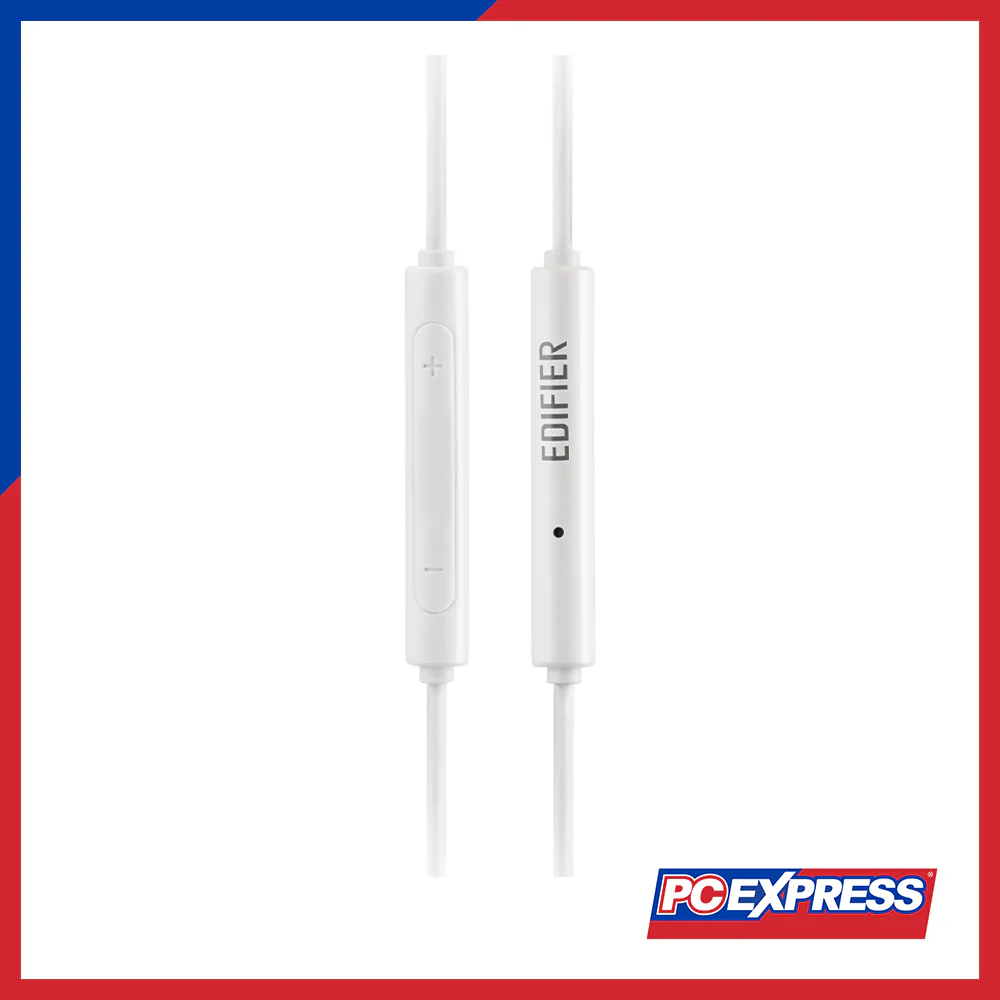 EDIFIER P180 Plus Earbuds With Remote & Mic - White - Image 2