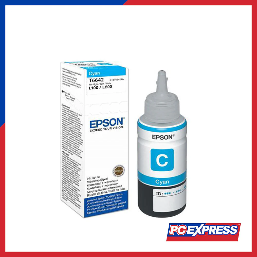 EPSON T6642 Cyan (FOR L100/L200) Ink Bottle