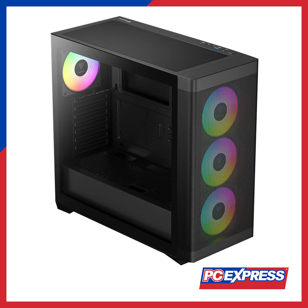 GAMDIAS Athena M3 with Fans MID Tower Case - Mesh Black - Image 7