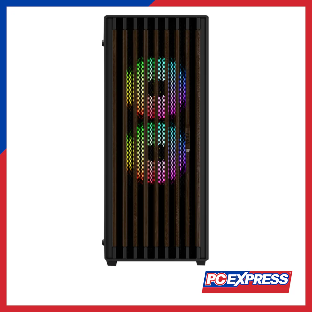 GAMDIAS Aura GC4 Elite Wood ARGB MID Tower Case - Mesh Black - Image 6