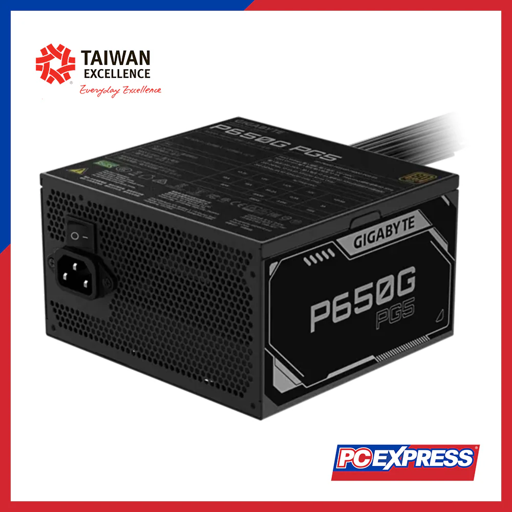 GIGABYTE 650W 80+ Gold (GP-P650G PG5) PCIe 5.1 ATX 3.1 Non-Modular Power Supply
