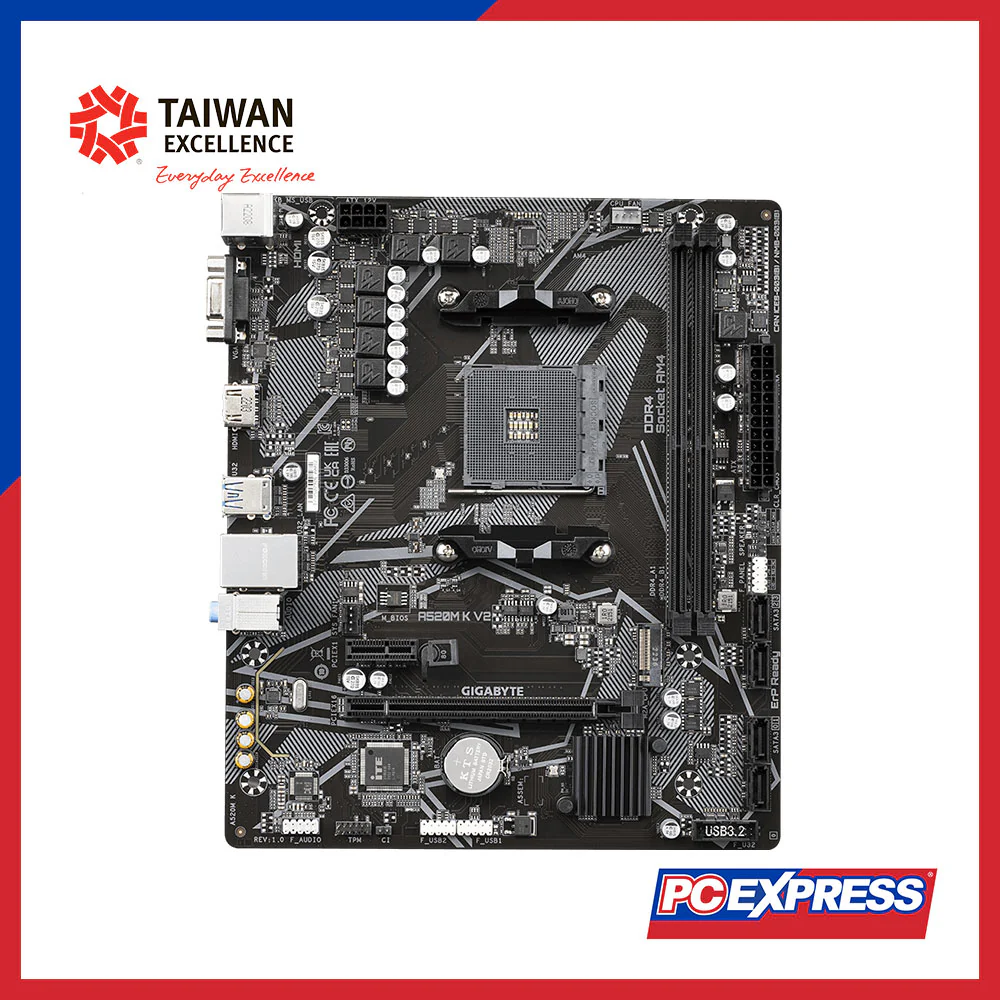 GIGABYTE A520M-K V2 micro-ATX Motherboard - Image 7