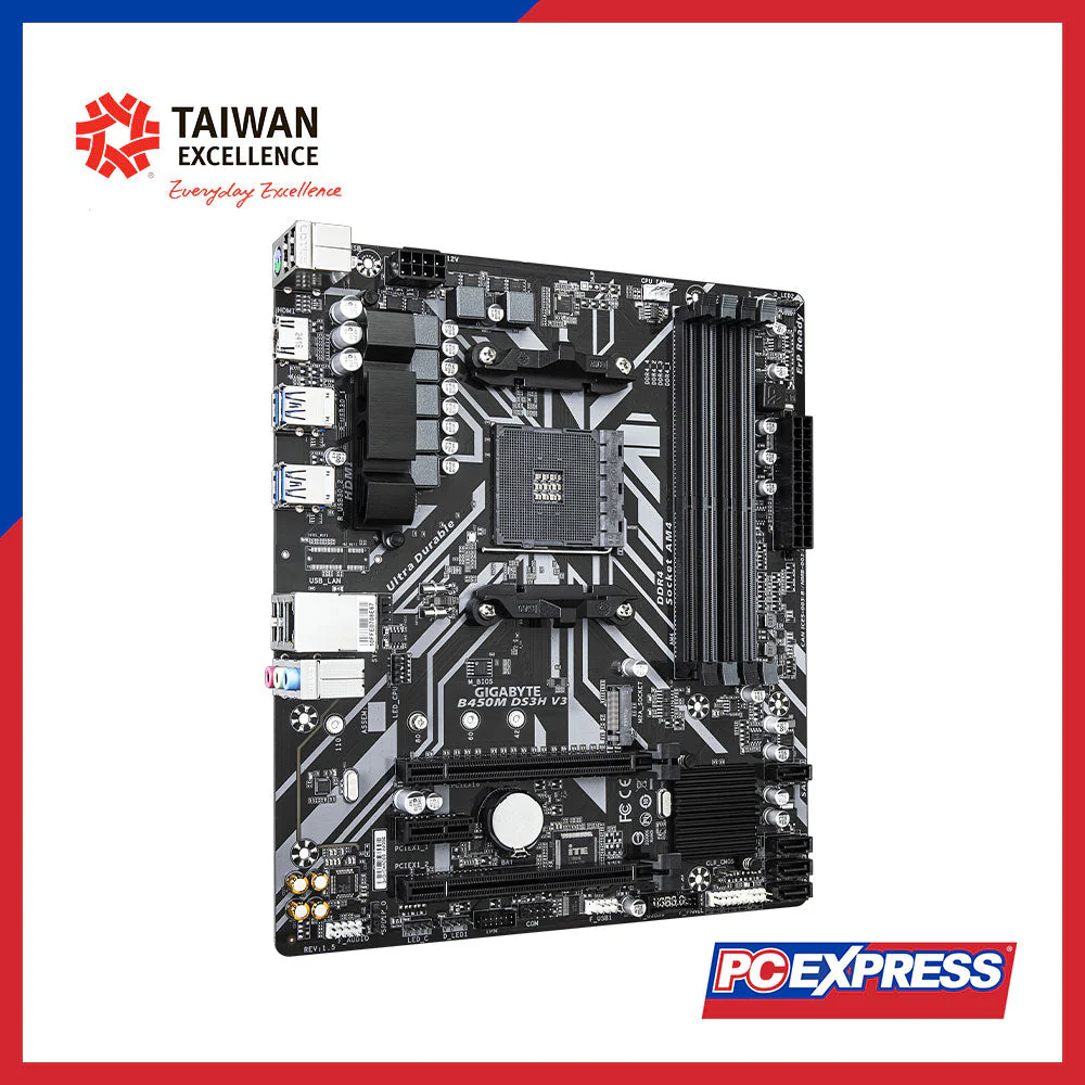 GIGABYTE B450M-DS3H V3 Micro-ATX Motherboard - Image 3