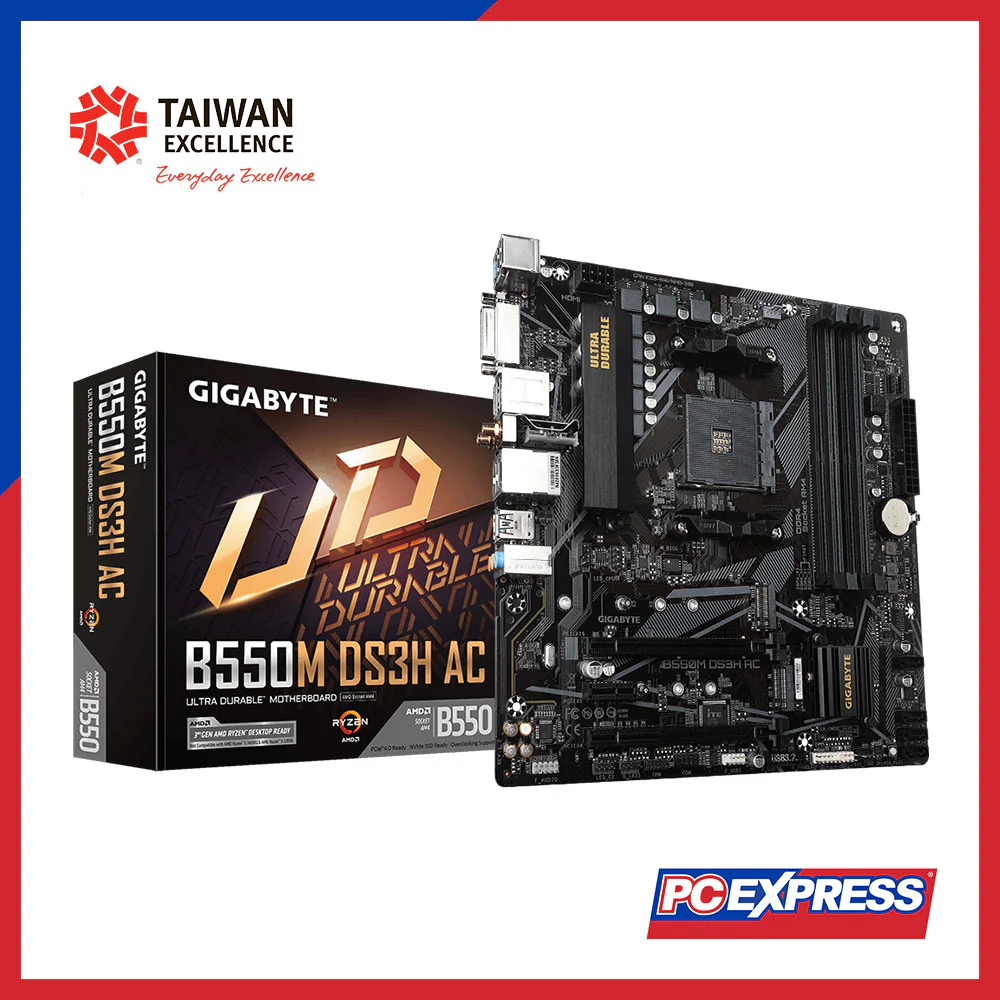GIGABYTE B550M DS3H-AC AM4 MATX Motherboard - Image 5
