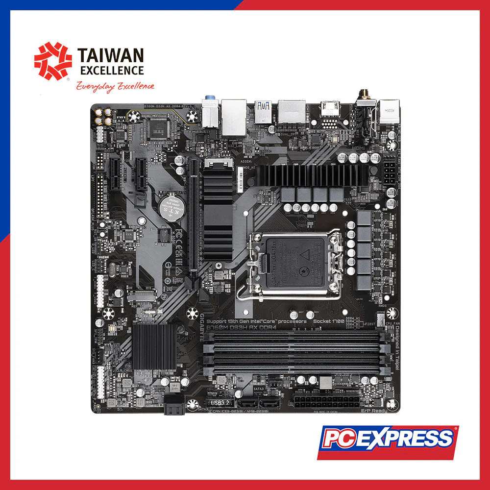 GIGABYTE B760M-DS3H-AX DDR4 Micro ATX Motherboard - Image 4