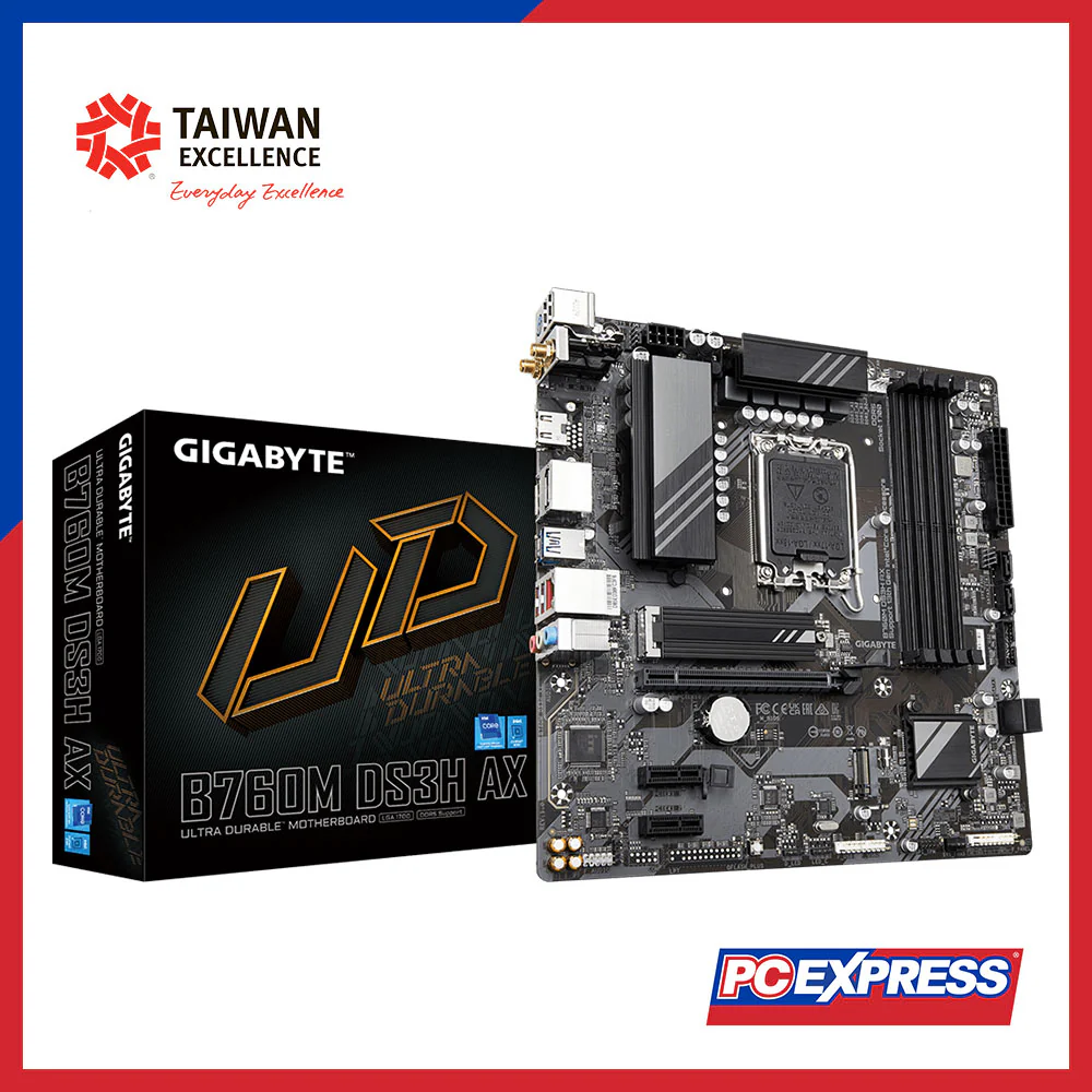 GIGABYTE B760M-DS3H-AX Micro-ATX Motherboard
