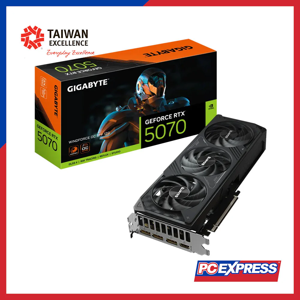 GIGABYTE GeForce RTX™ 5070 WINDFORCE OC SFF 12GB GDDR7 192-bit Graphics Card