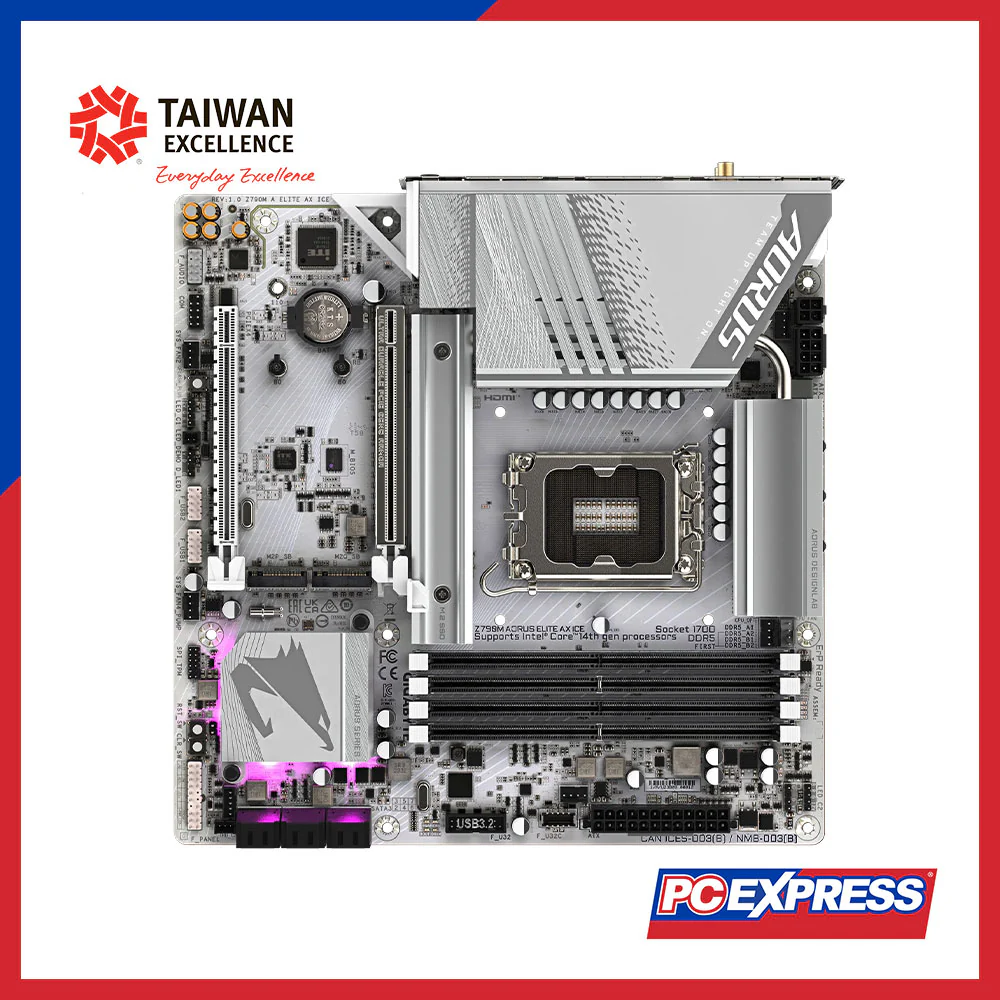 GIGABYTE Z790M AORUS ELITE AX ICE Micro-ATX Motherboard - Image 5