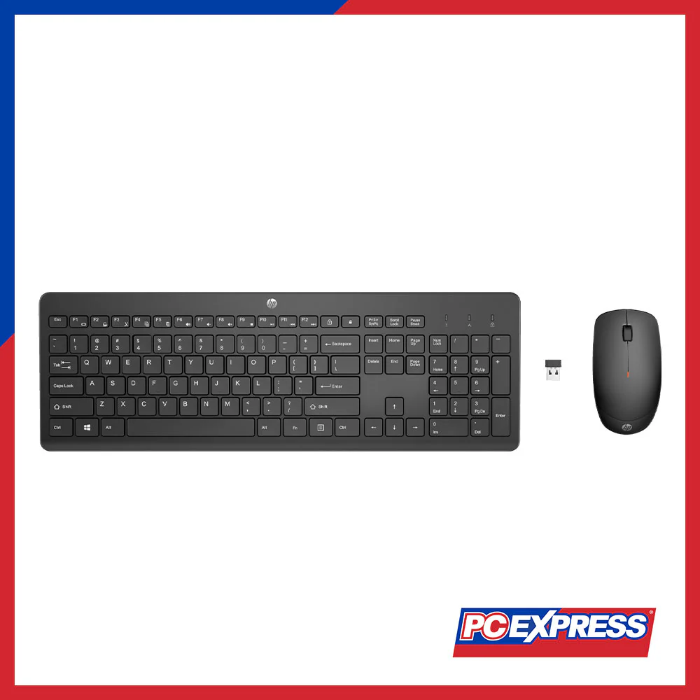 HP 230 USB Wireless Keyboard and Mouse Combo
