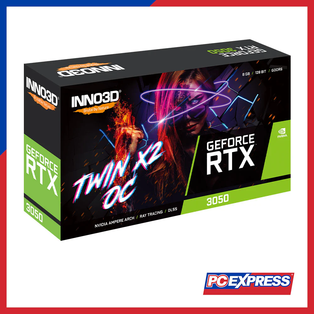 INNO3D GeForce RTX™ 3050 TWIN X2 OC V2 8GB GDDR6 128-bit Graphics Card - Image 3