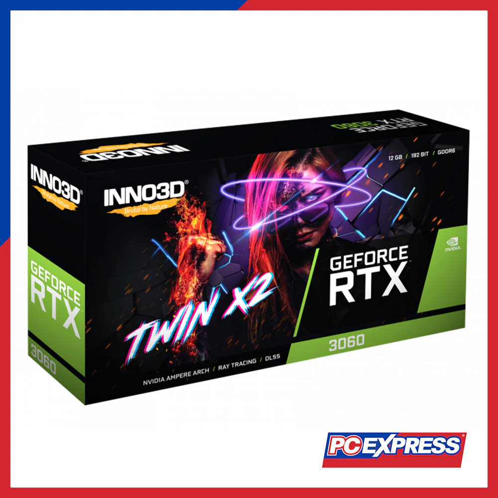 INNO3D GeForce RTX™ 3060 TWIN X2 Non-OC LHR 12GB GDDR6 192-bit Graphics Card - Image 3